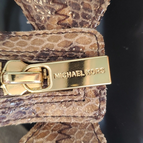 Michael Kors Snake Embossed Heels - Picture 5 of 10
